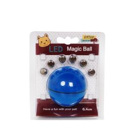 LED Laser Electronic Rolling Pet Funny Cat Toy Ball (Option: Blue)