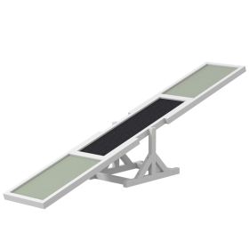 Wooden Dog Agility Seesaw for Training and Exercise, White (Option: White-815x350x150 mm)
