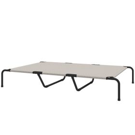 Elevated Dog Bed for Large Breeds Beige 60"L (Option: Beige-575x275x90 mm)